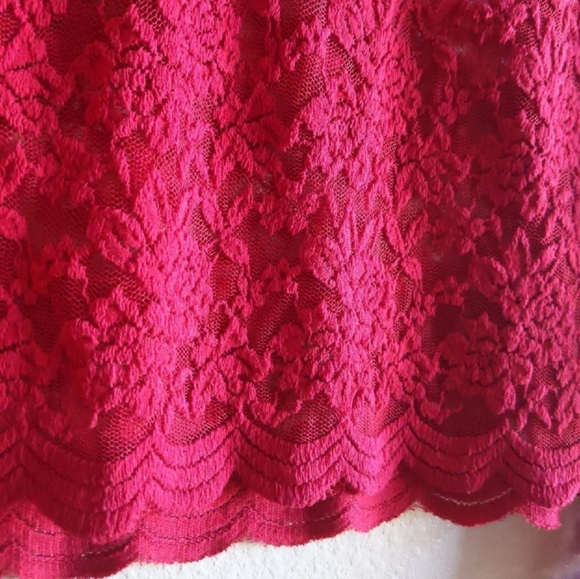 Brick red Lace long sleeve - Picture 2 of 7